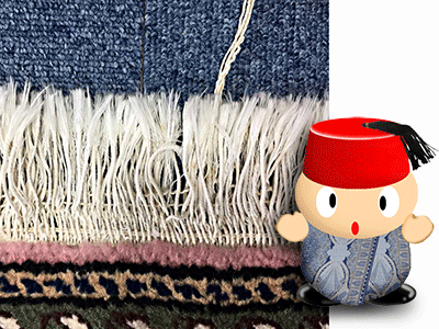 絨毯修理　絨毯メンテナンス　手織り絨毯