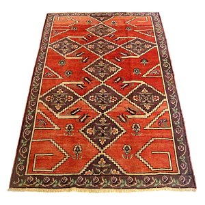 画像1: トルコ手織オールド絨毯