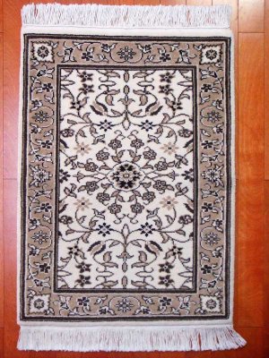 画像1: トルコ手織りウール絨毯 玄関マットサイズ AC-112