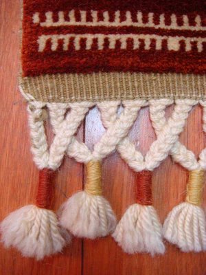 画像4: トルコ手織りウール絨毯 玄関マットサイズ  AC-142