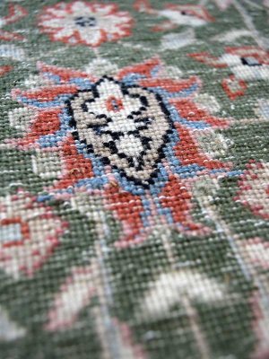 画像2: トルコ手織りウール絨毯 玄関マットサイズ AC-216