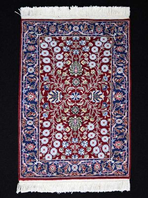 画像1: トルコ手織りウール絨毯 玄関マットサイズ AC-218