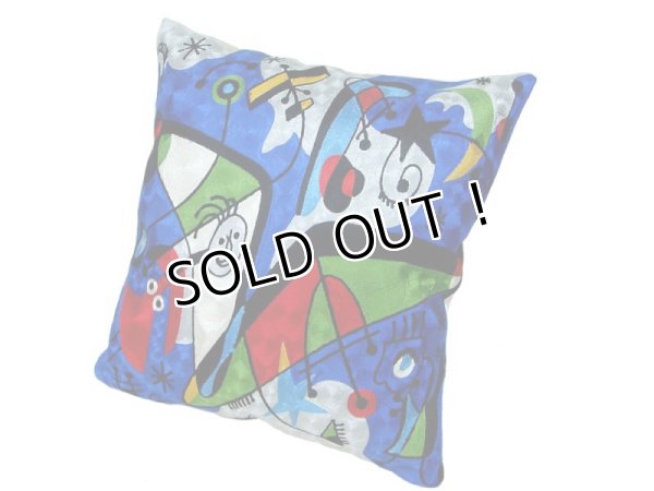 画像2: ジョアン・ミロ 　アート刺繍クッションカバー
