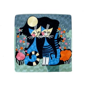 画像:  ロジーナ・ウォッチマイスター　アート刺繍クッションカバー