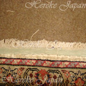 画像: 手織りシルク絨毯の房修理