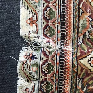画像: 手織りシルク絨毯のサイズ変更