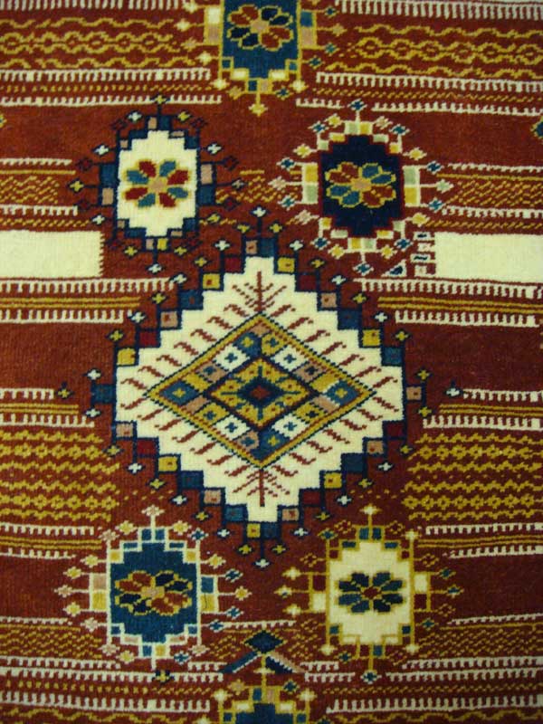 画像2: トルコ手織りウール絨毯 玄関マットサイズ  AC-142