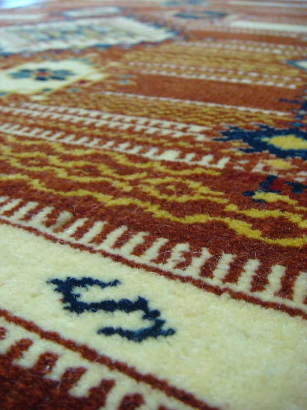 画像3: トルコ手織りウール絨毯 玄関マットサイズ  AC-142