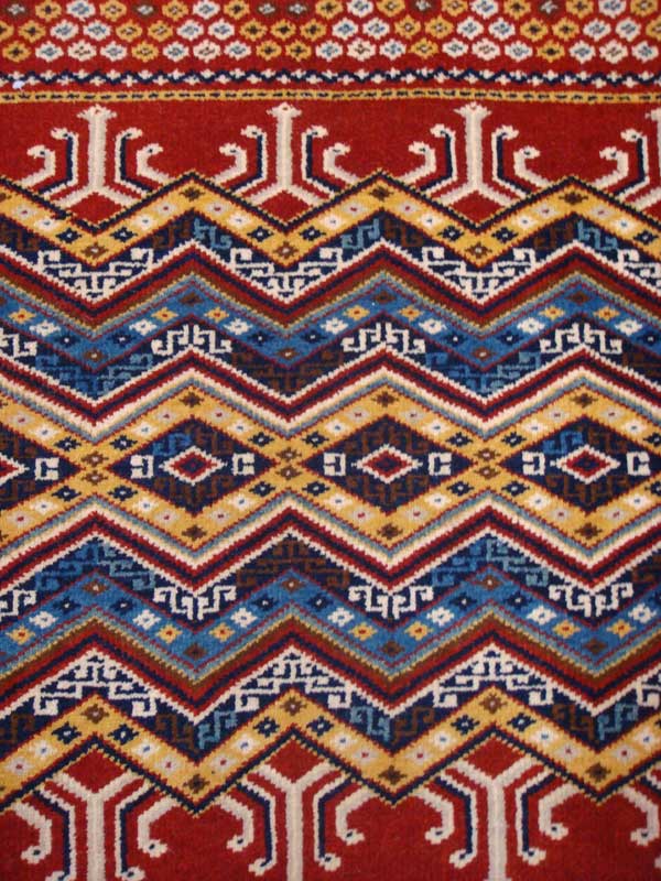 画像2: トルコ手織りウール絨毯 玄関マットサイズ AC-143