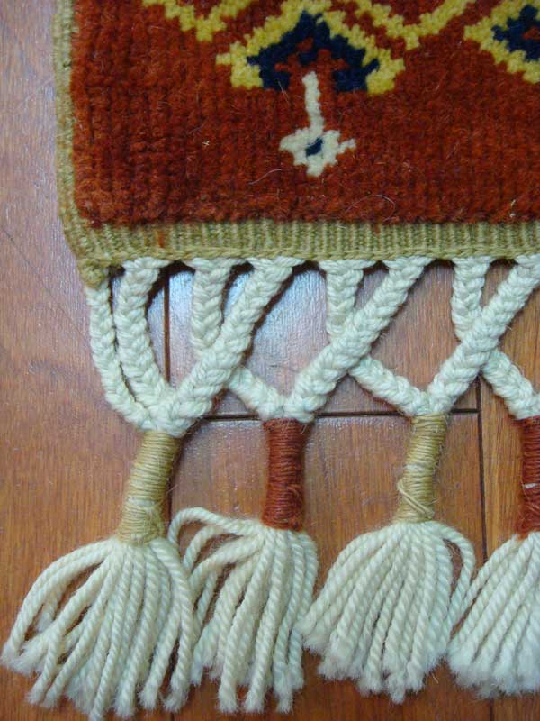 画像3: トルコ手織りウール絨毯 玄関マットサイズ AC-143