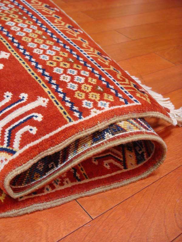 画像5: トルコ手織りウール絨毯 玄関マットサイズ AC-143