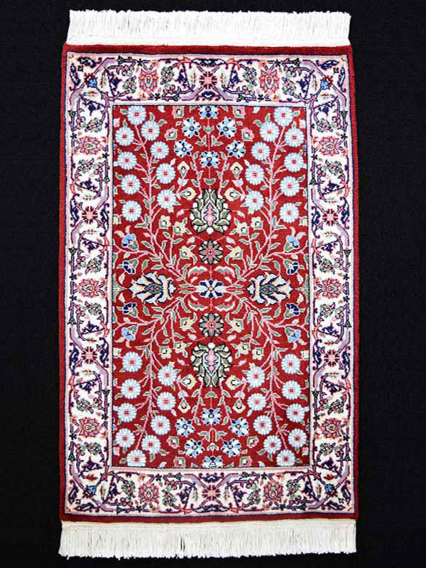 画像1: トルコ手織りウール絨毯 玄関マットサイズ AC-217