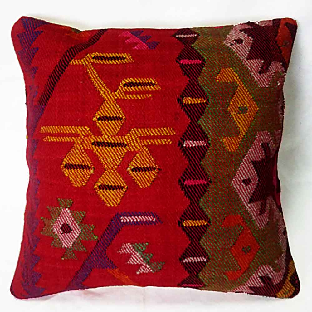 画像1: オールドキリム　クッションカバー KC-40-235